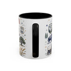 America the Beautiful Coffee Mug | Patriotic USA Gift | Accent Color Ceramic 11oz 15oz