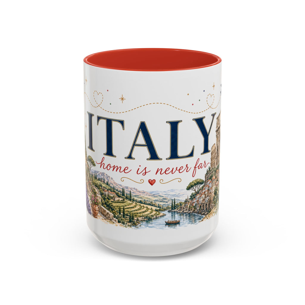 Italy Home Country Mug | Moving Away Gift | Long Distance Friendship | 11 oz 15 oz Accent Mug