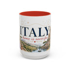 Italy Home Country Mug | Moving Away Gift | Long Distance Friendship | 11 oz 15 oz Accent Mug