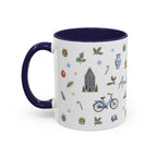 Amsterdam Christmas Watercolor Mug | Festive City Souvenir Coffee Cup