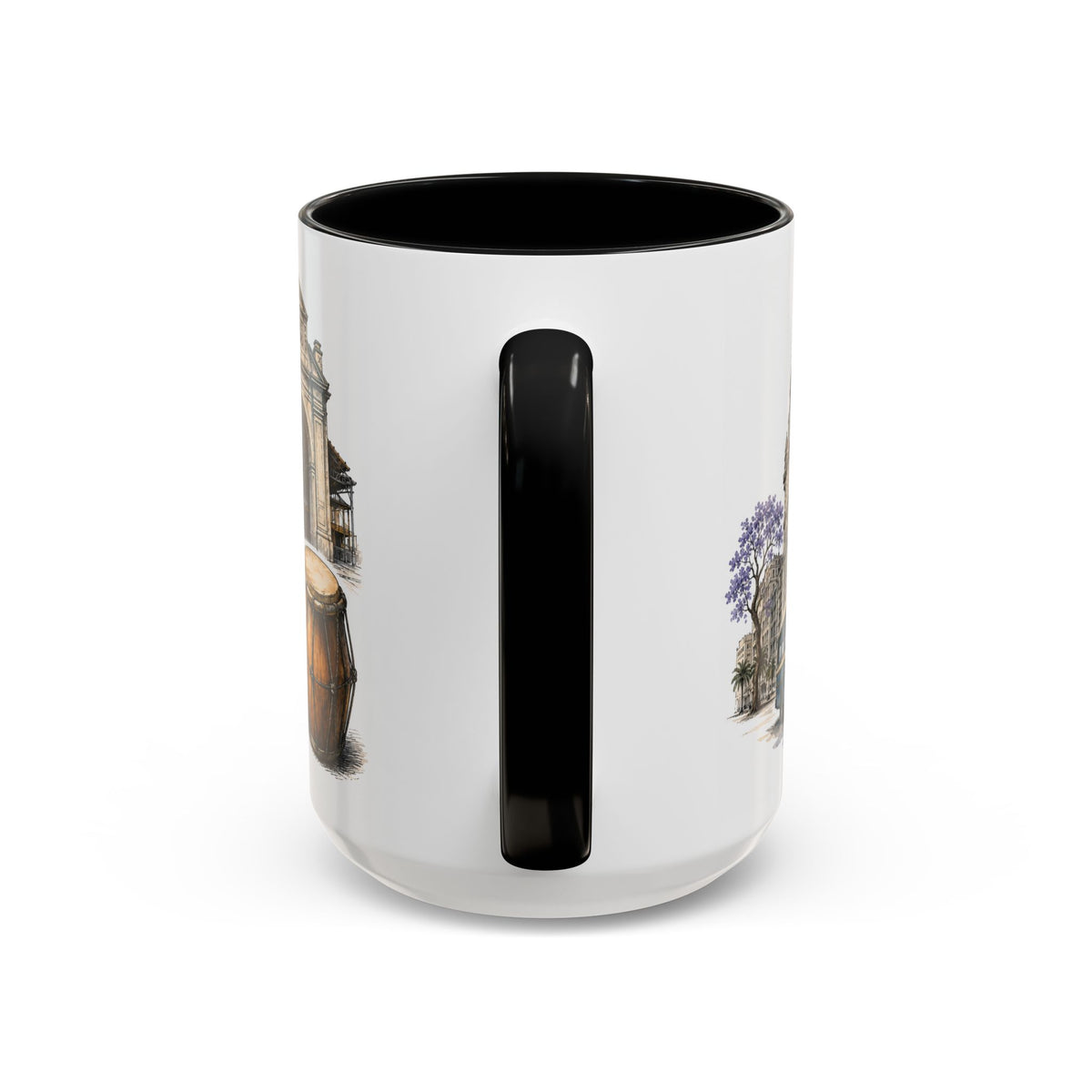 Montevideo Coffee Mug | Uruguay Travel Souvenir | Vintage Illustrated City Gift | 11 oz 15 oz Accent Mug