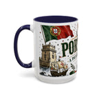 Portugal Soccer Coffee Mug | World Cup Fan Gift | Accent Color Ceramic 11oz 15oz Match Day Cup