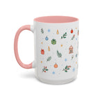 Dhaka Christmas Mug | Watercolor Travel Souvenir | Holiday Gift | Accent Ceramic Coffee Cup 11oz 15oz