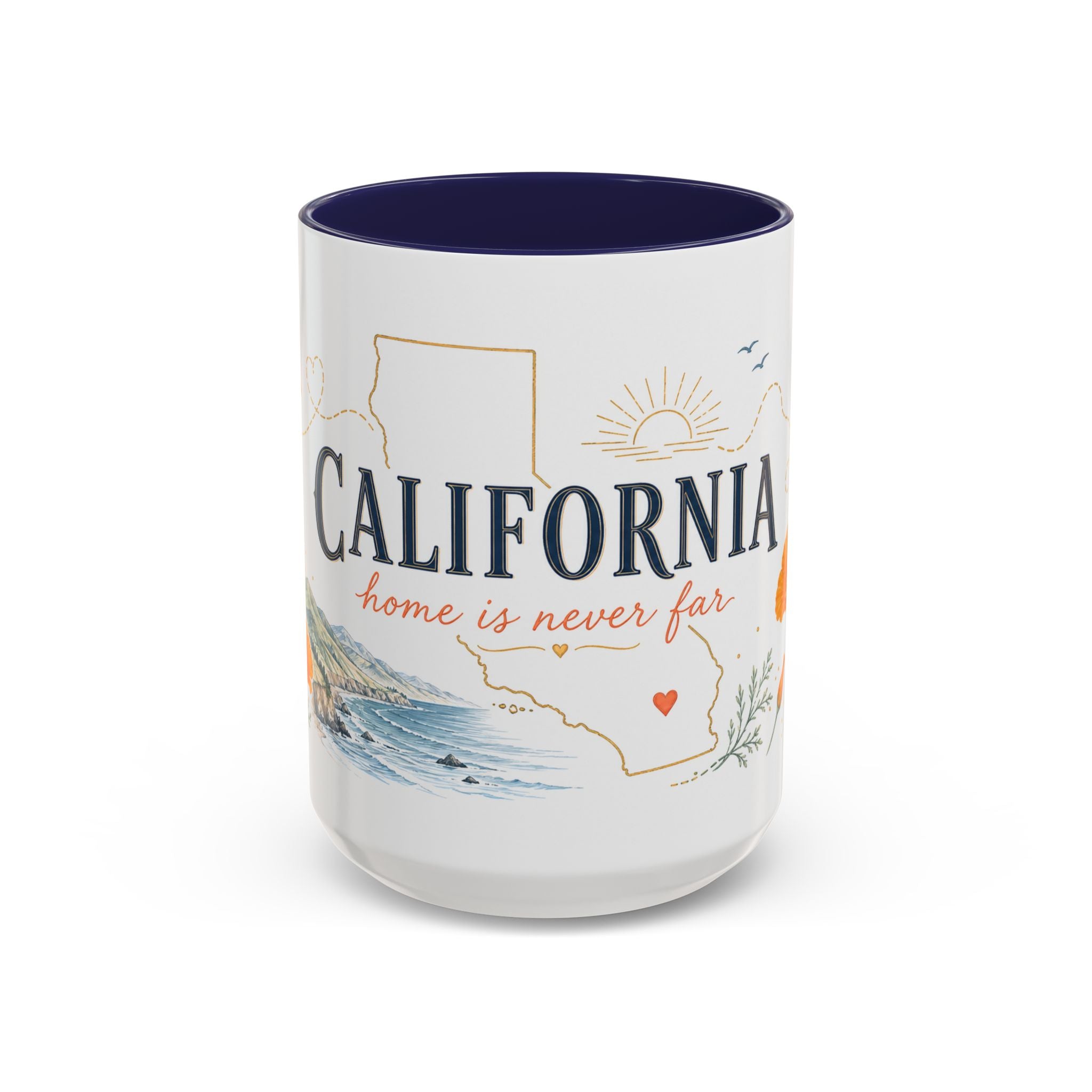 California Home State Mug | Moving Away Gift | Long Distance Friendship Coffee Cup