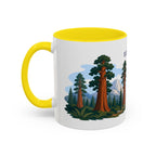 Sequoia National Park Coffee Mug | Solid Color Block Park Souvenir | 11oz 15oz Accent Mug