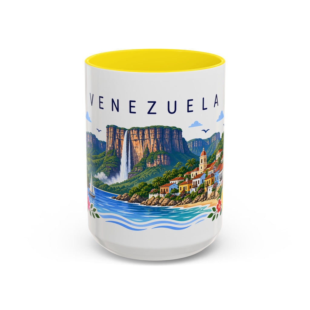 Venezuela Coffee Mug | Travel Souvenir Accent Mug | Place Gift Ceramic Cup 11oz 15oz