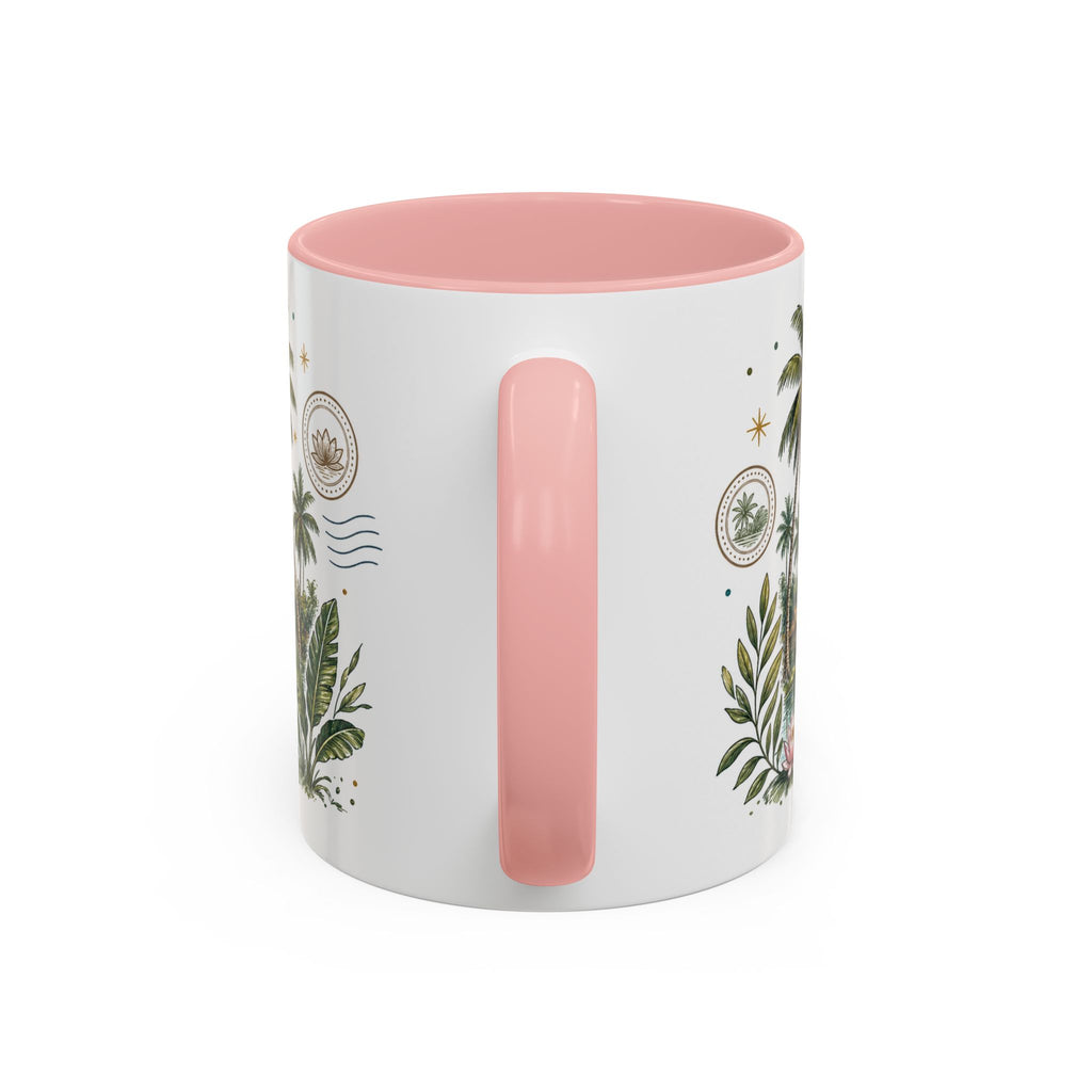 Kerala Backwaters Coffee Mug | Travel Destination Souvenir Gift | Accent Color Ceramic 11oz 15oz