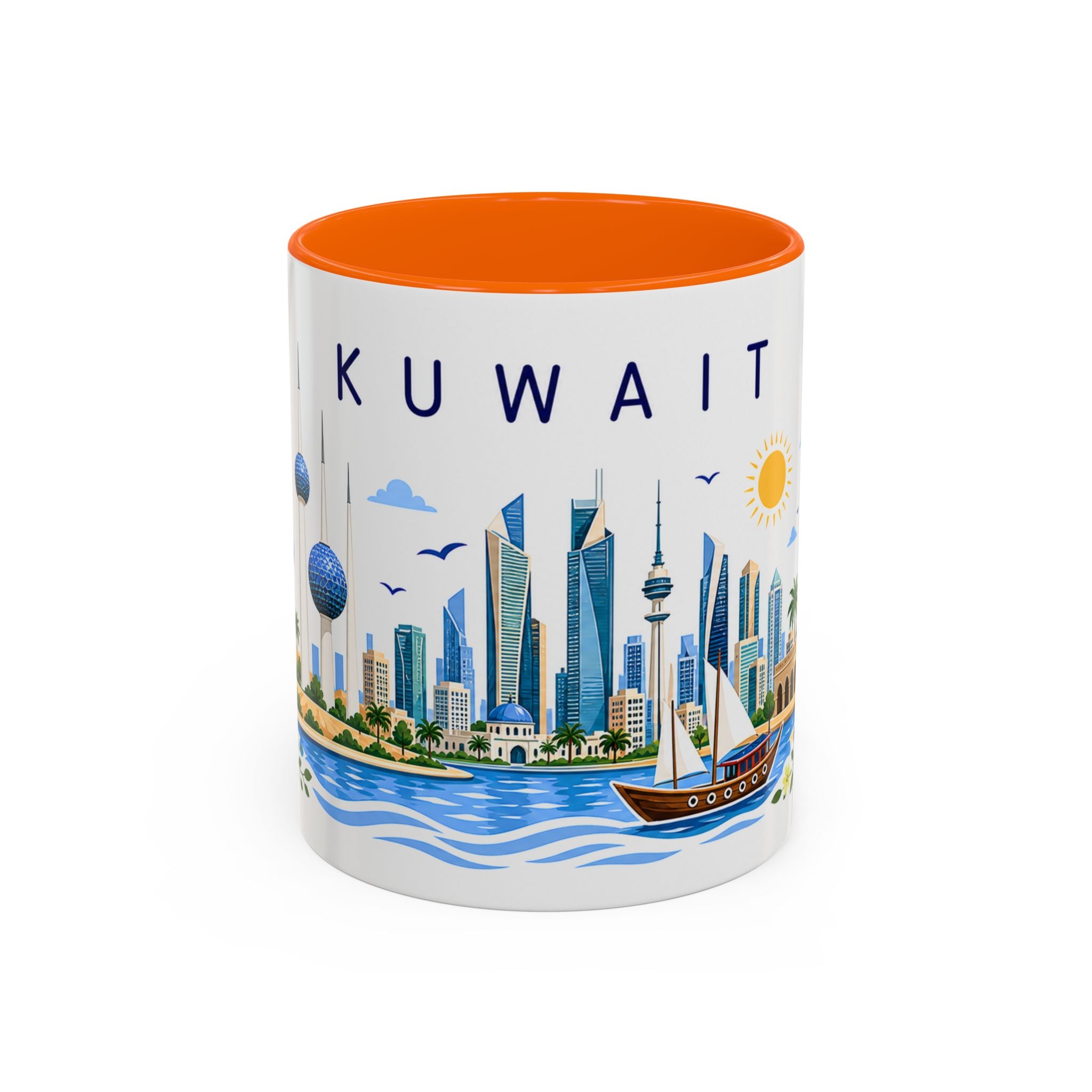 Kuwait Coffee Mug | Travel Souvenir Accent Mug | Place Gift Ceramic Cup 11oz 15oz