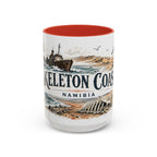 Skeleton Coast Mug, Namibia Travel Souvenir, Bucket List Gift, Accent Ceramic Coffee Mug 11oz 15oz