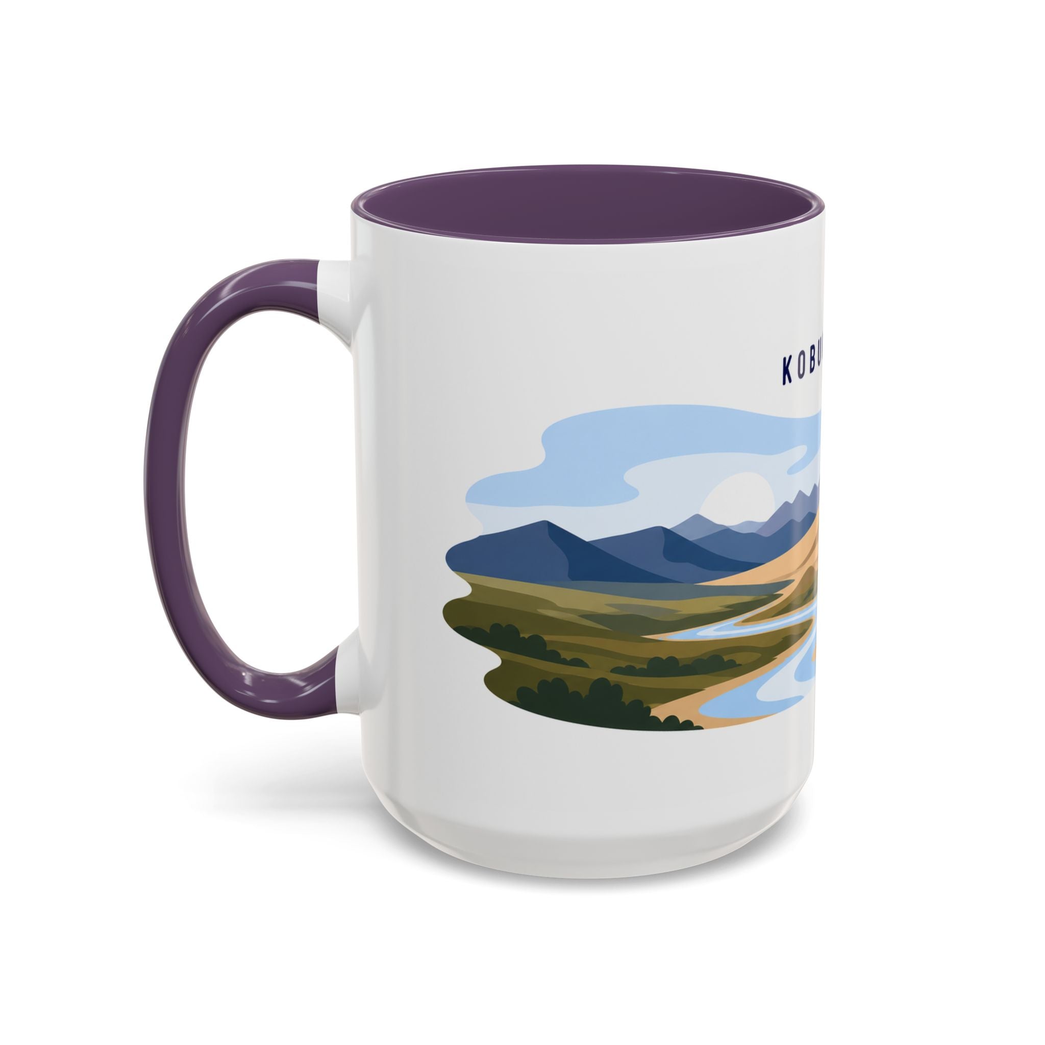 Kobuk Valley National Park Coffee Mug | Solid Color Block Park Souvenir | 11oz 15oz Accent Mug