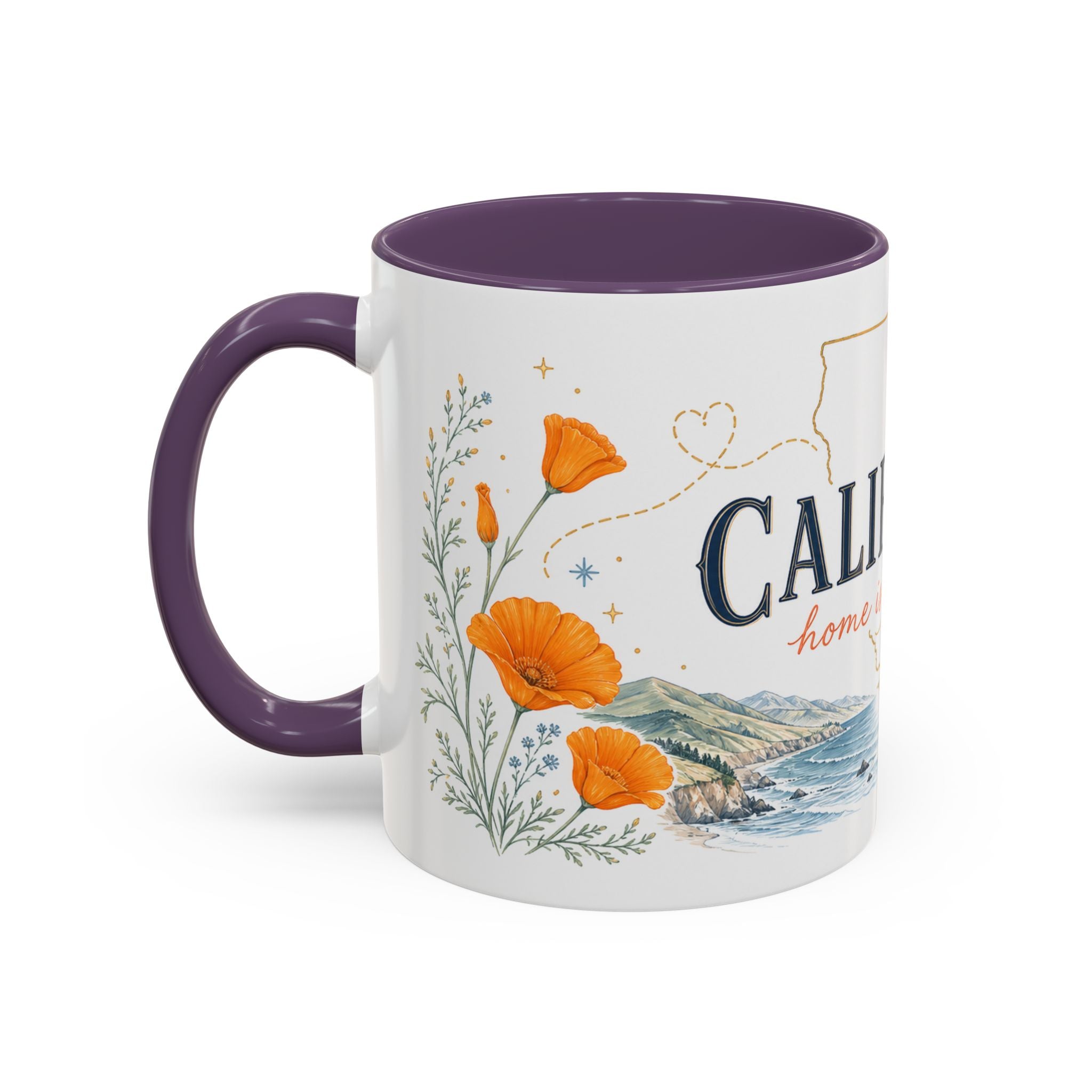California Home State Mug | Moving Away Gift | Long Distance Friendship Coffee Cup