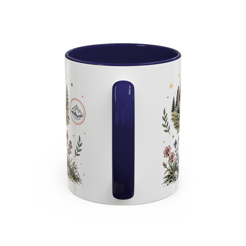 Dolomites Coffee Mug | Travel Destination Souvenir Gift | Accent Color Ceramic 11oz 15oz