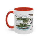 American Samoa National Park Coffee Mug | Pacific Island Rainforest Reef Gift | Accent Color Ceramic 11oz 15oz
