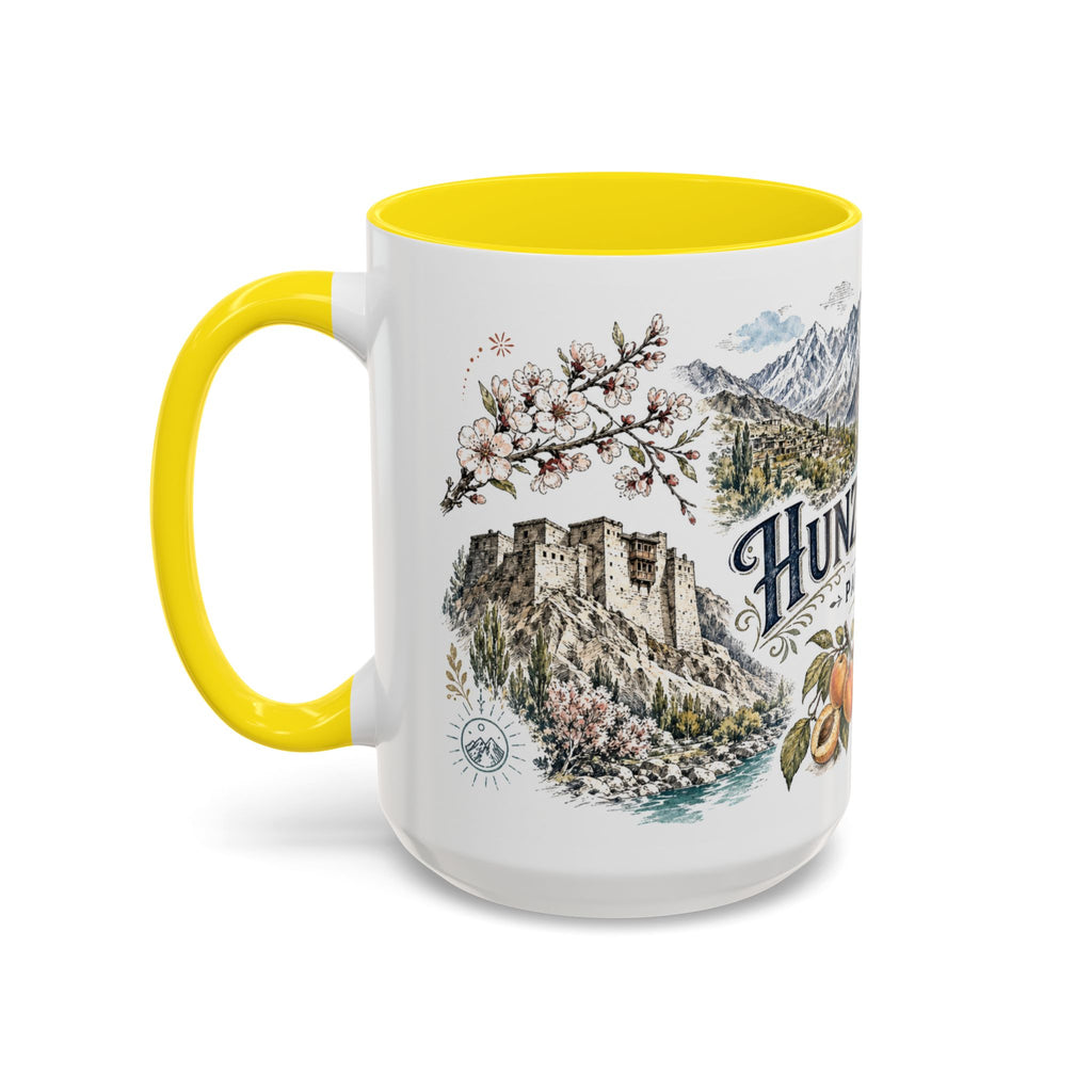 Hunza Valley Mug, Pakistan Travel Souvenir, Bucket List Gift, Accent Ceramic Coffee Mug 11oz 15oz