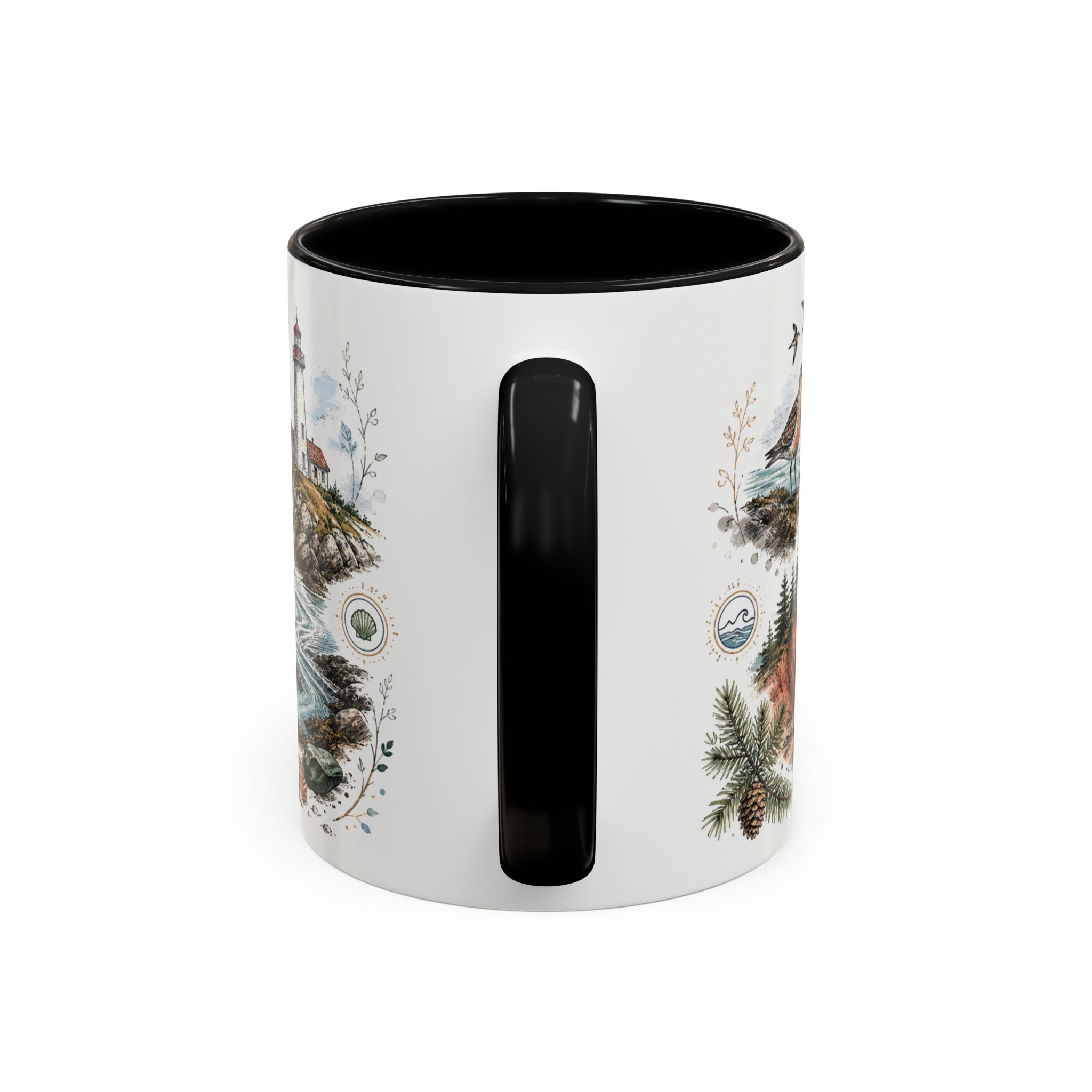 Bay of Fundy Mug, Canada Travel Souvenir, Bucket List Gift, Accent Ceramic Coffee Mug 11oz 15oz