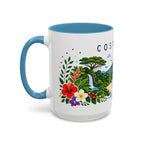 Costa Rica Coffee Mug | Travel Souvenir Accent Mug | Place Gift Ceramic Cup 11oz 15oz