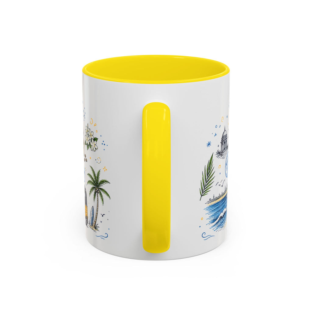 Chennai Coffee Mug | India Souvenir Travel Gift | Accent Color Ceramic 11oz 15oz