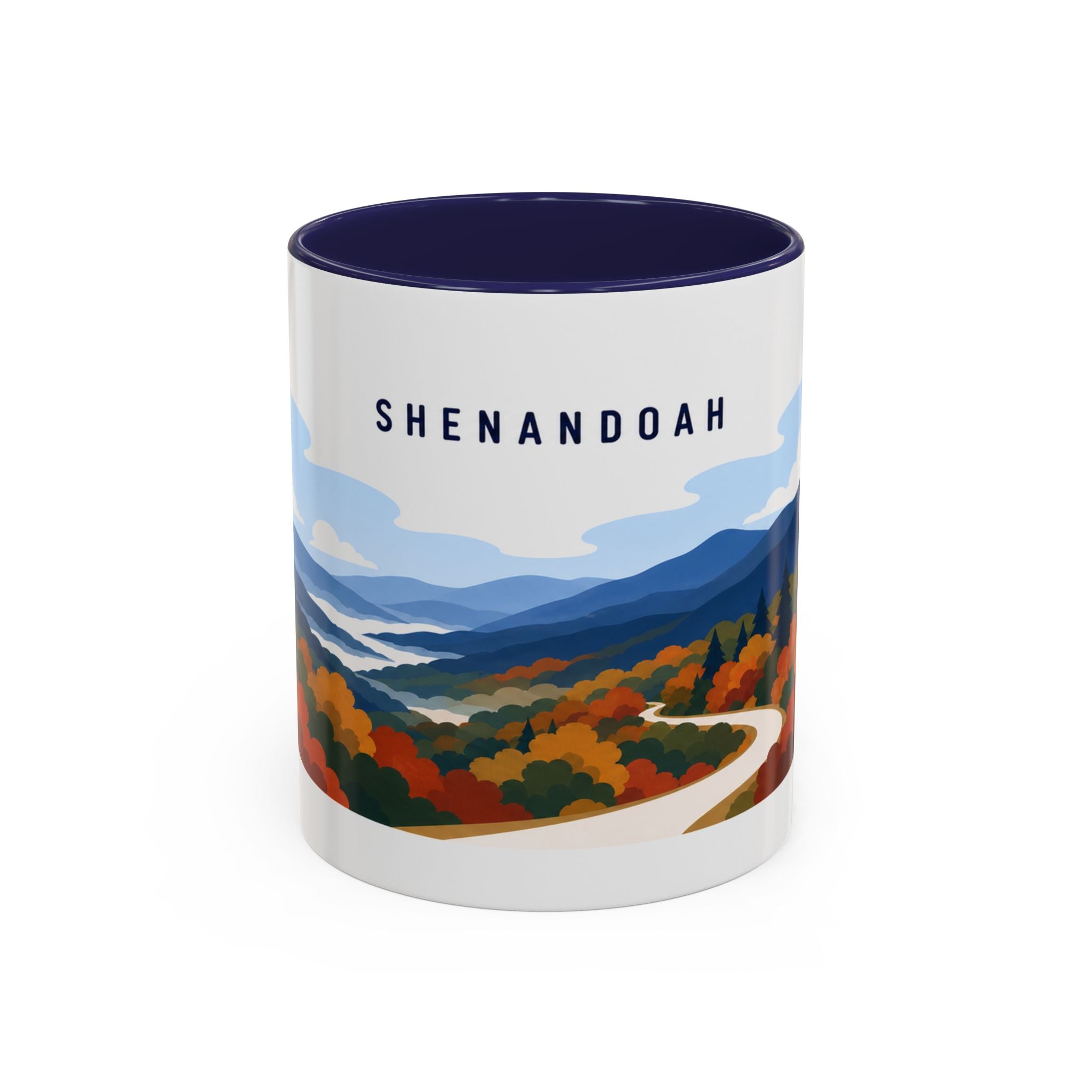 Shenandoah National Park Coffee Mug | Solid Color Block Park Souvenir | 11oz 15oz Accent Mug