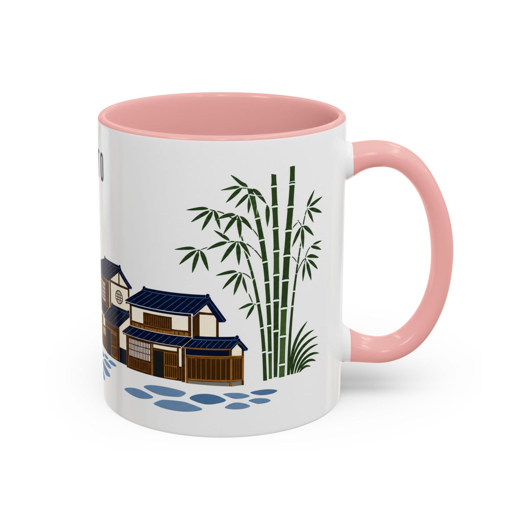 Kyoto Coffee Mug | Japan Travel Souvenir | Porcelain Decal City Gift | 11oz 15oz Accent Mug