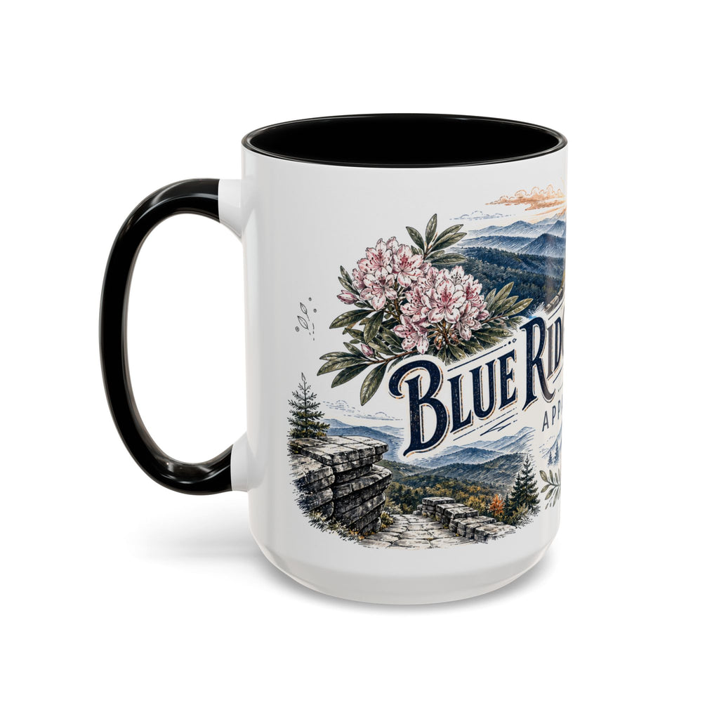 Blue Ridge Parkway Mug, Appalachia Travel Souvenir, Bucket List Gift, Accent Ceramic Coffee Mug 11oz 15oz
