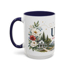USA Home Country Mug | Moving Away Gift | Long Distance Friendship | 11 oz 15 oz Accent Mug