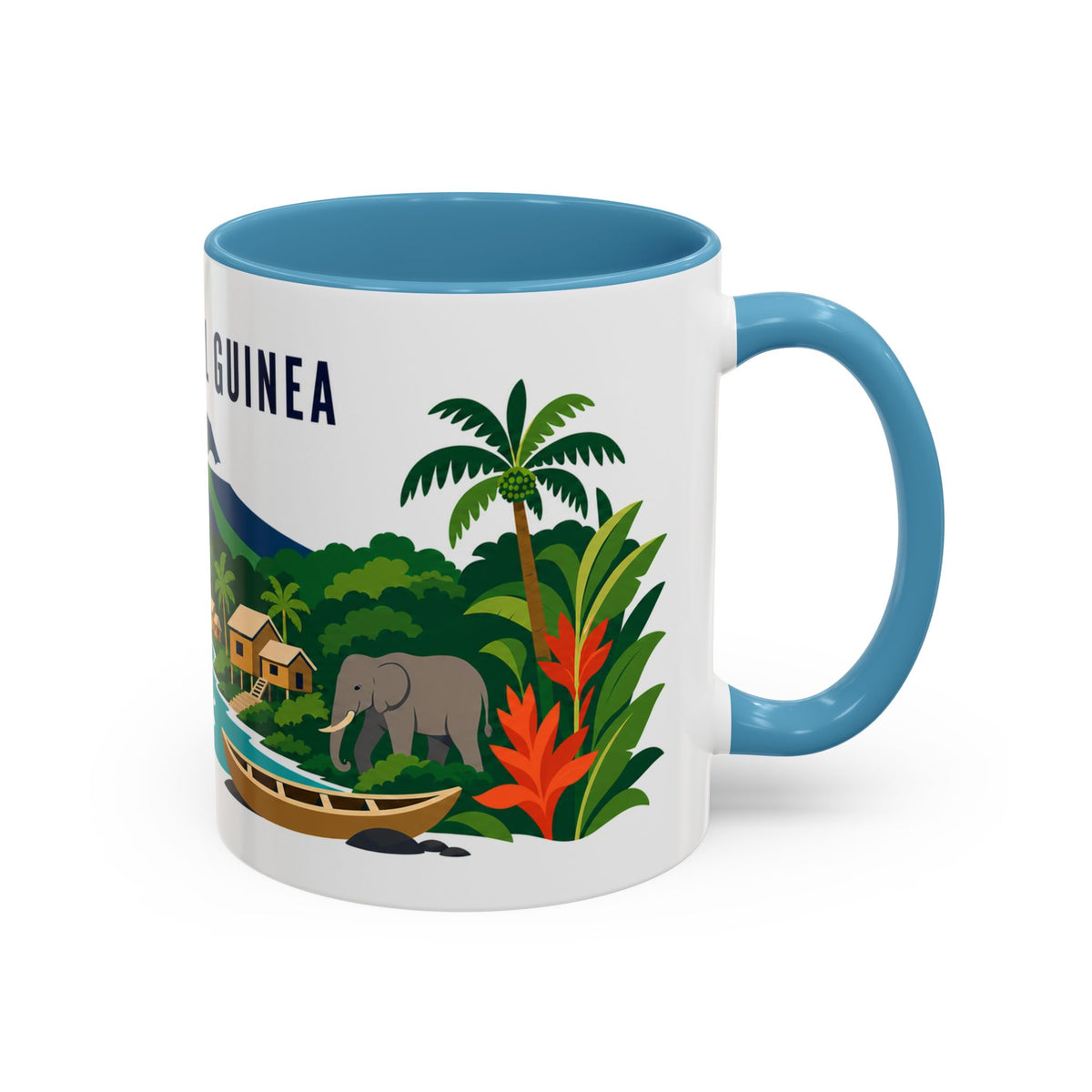 Equatorial Guinea Coffee Mug | Travel Souvenir Accent Mug | Country Gift Ceramic Cup 11oz 15oz