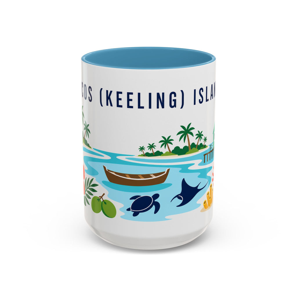 Cocos (Keeling) Islands Coffee Mug | Travel Souvenir Accent Mug | Country Gift Ceramic Cup 11oz 15oz
