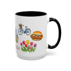 Indianapolis Illustrated Travel Mug | City Souvenir Accent Coffee Mug | 11oz 15oz Ceramic Cup