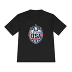 United States Soccer T Shirt, Let's Go USA Fan Tee, Moisture Wicking Sport Shirt