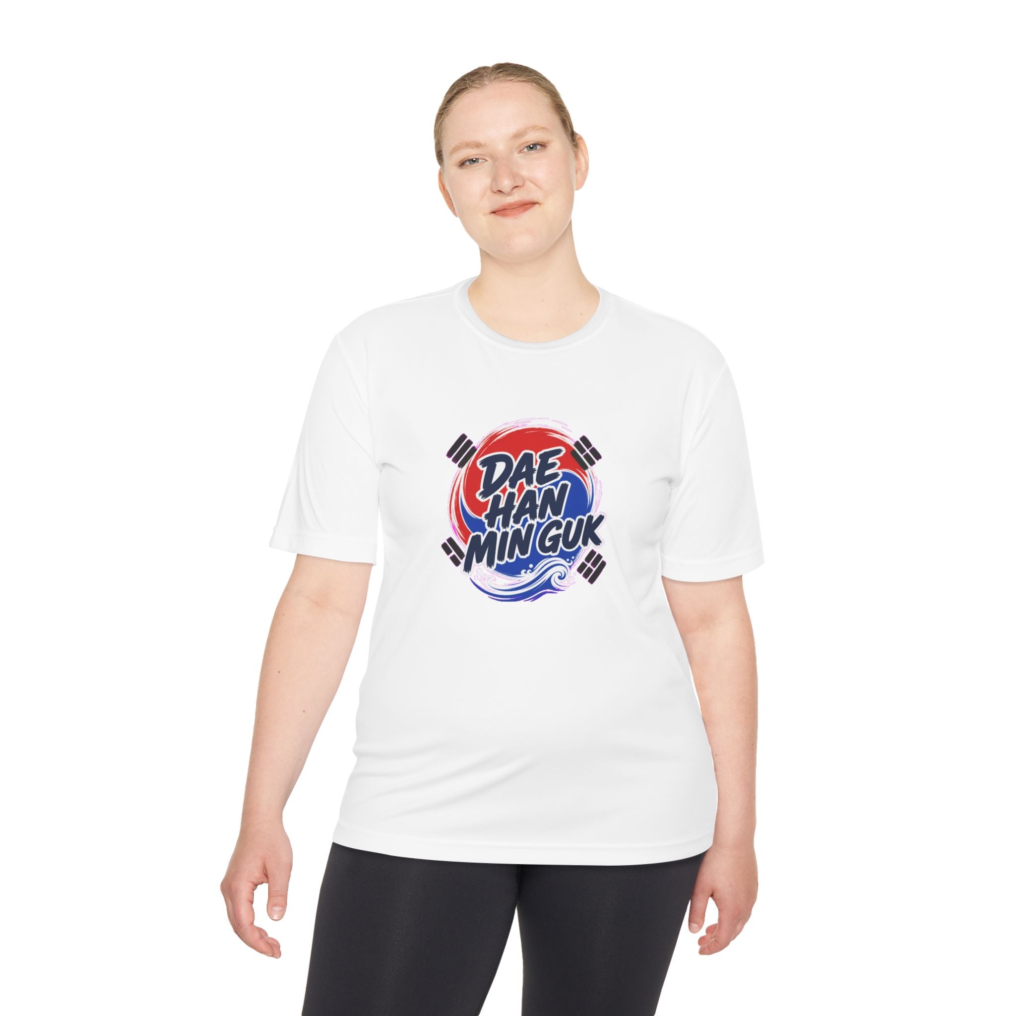 South Korea Dae Han Min Guk Soccer Fan T-Shirt, Moisture Wicking Sport Tee