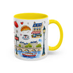 Paris Travel Mug | European City Souvenir Accent Coffee Mug | 11oz 15oz Ceramic Cup