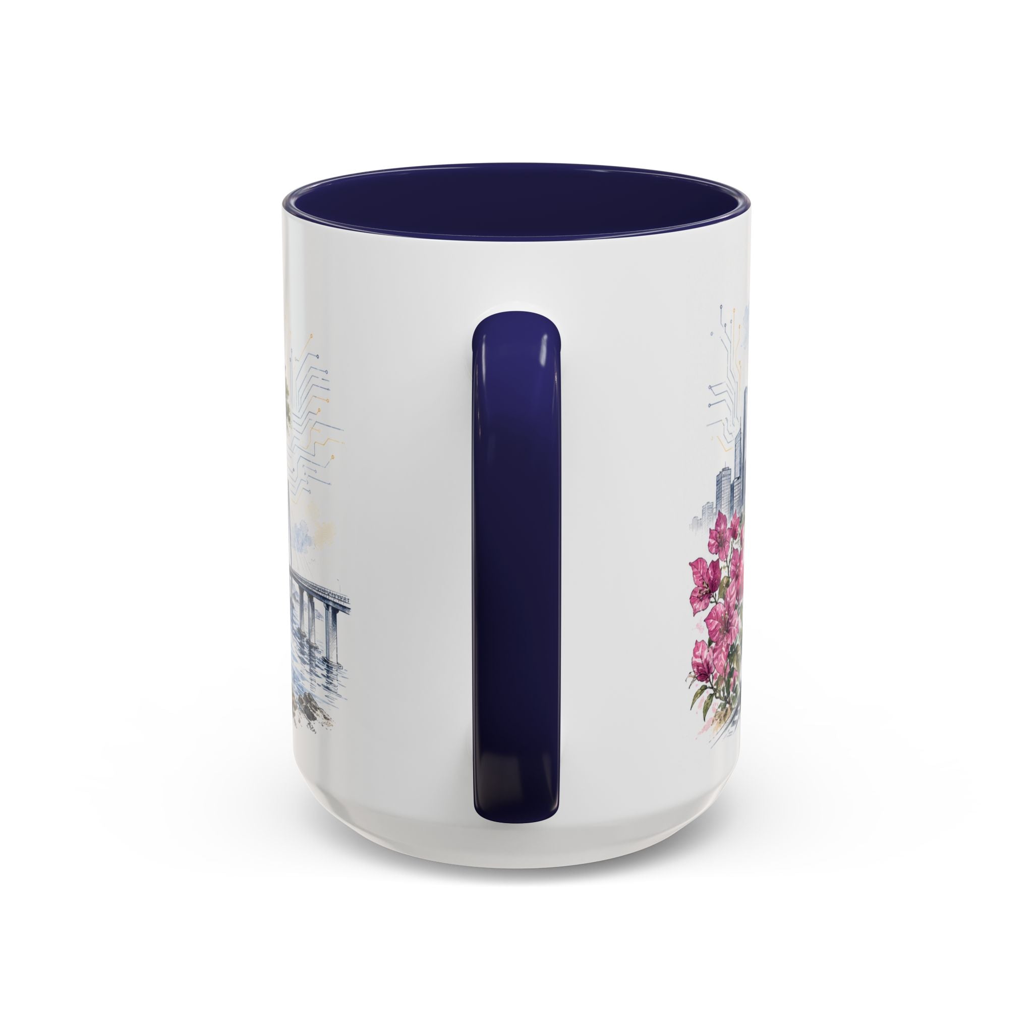 Shenzhen Coffee Mug | China Travel Souvenir | Vintage Illustrated City Gift | 11 oz 15 oz Accent Mug