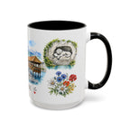 Lucerne Illustrated Travel Mug | City Souvenir Accent Coffee Mug | 11oz 15oz Ceramic Cup