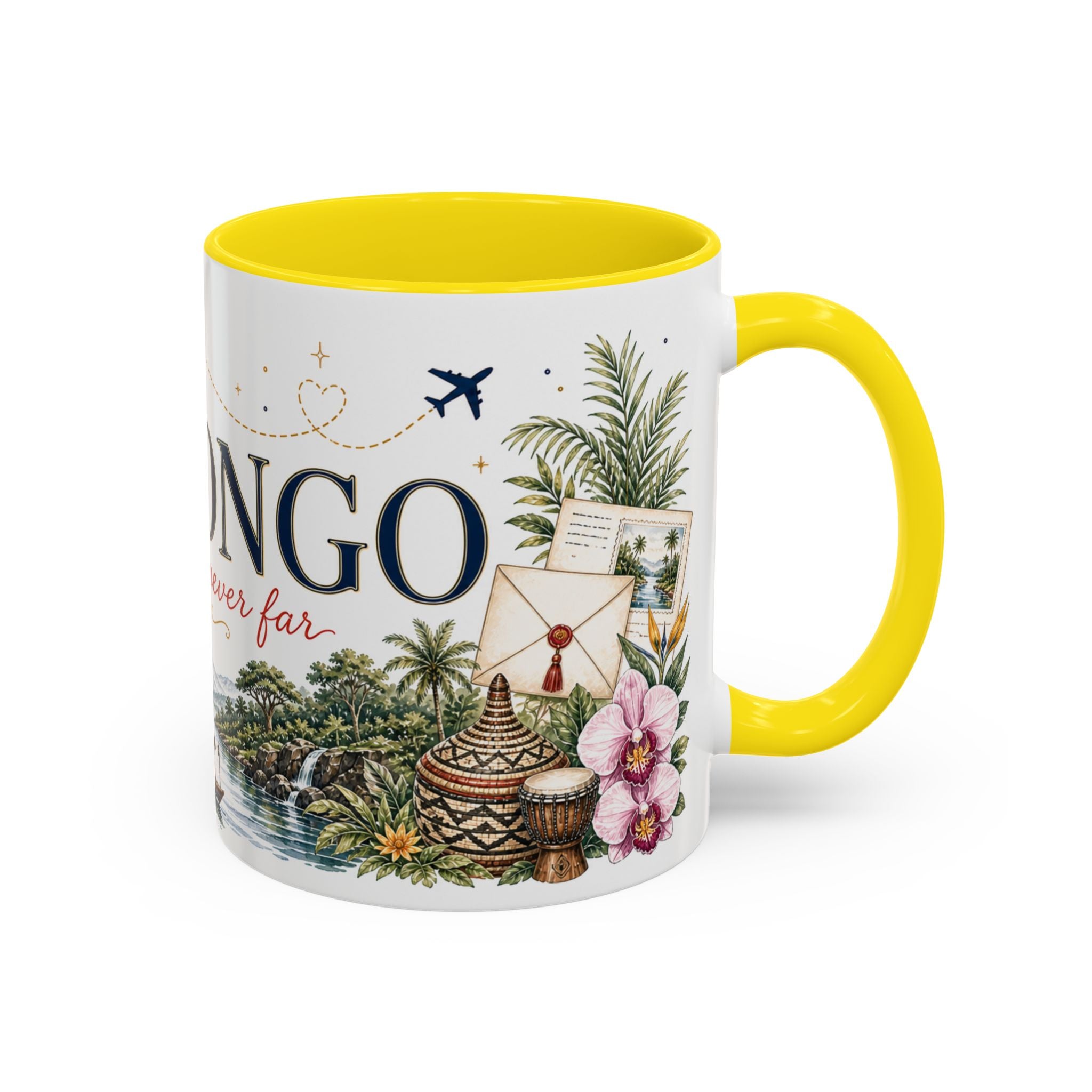 DR Congo Home Country Mug | Moving Away Gift | Long Distance Friendship | 11 oz 15 oz Accent Mug