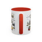 Kolkata Coffee Mug | India Souvenir Travel Gift | Accent Color Ceramic 11oz 15oz