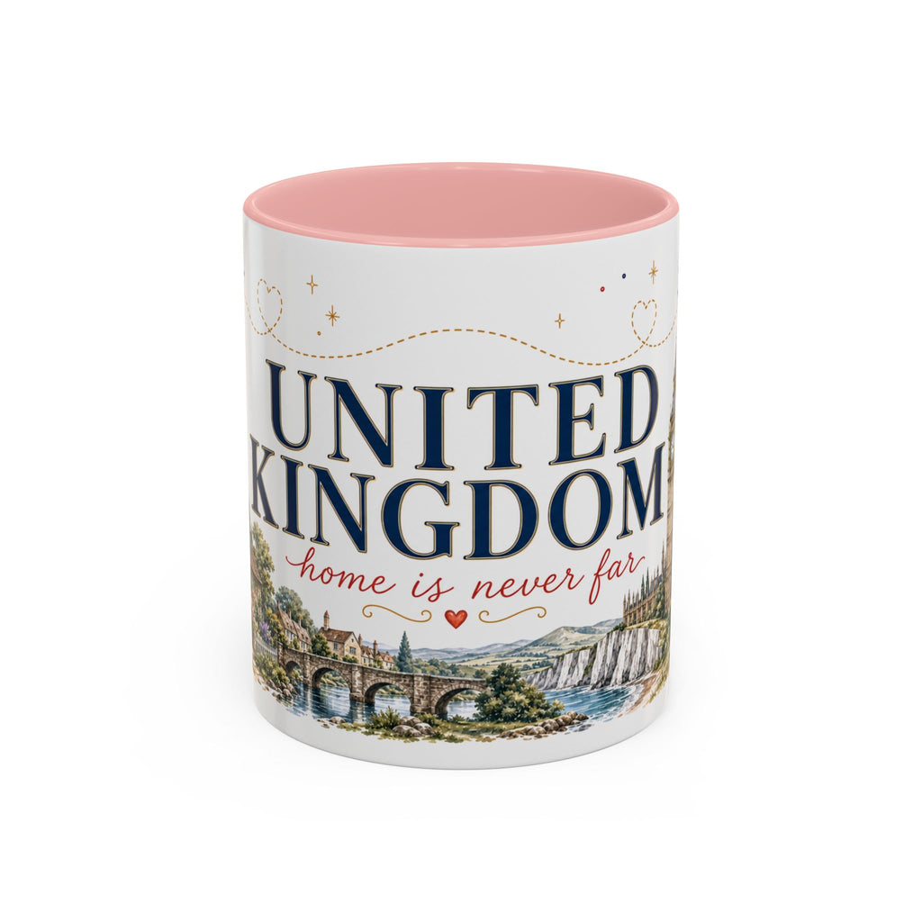United Kingdom Home Country Mug | Moving Away Gift | Long Distance Friendship | 11 oz 15 oz Accent Mug