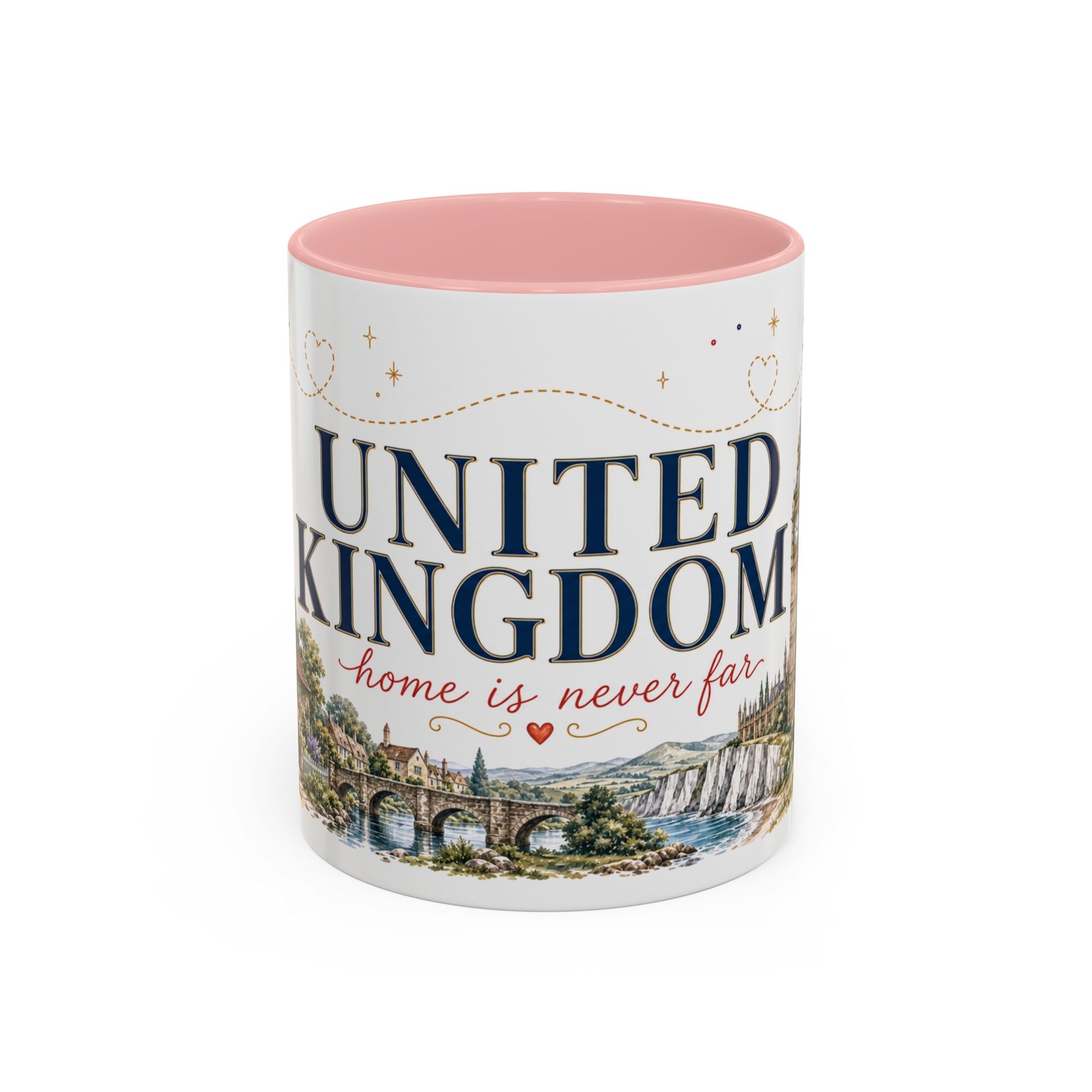 United Kingdom Home Country Mug | Moving Away Gift | Long Distance Friendship | 11 oz 15 oz Accent Mug