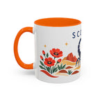 Scorpio Zodiac Coffee Mug | Scorpion and Desert Design | Astrology Birthday Gift | 11 oz 15 oz Ceramic Accent Mug