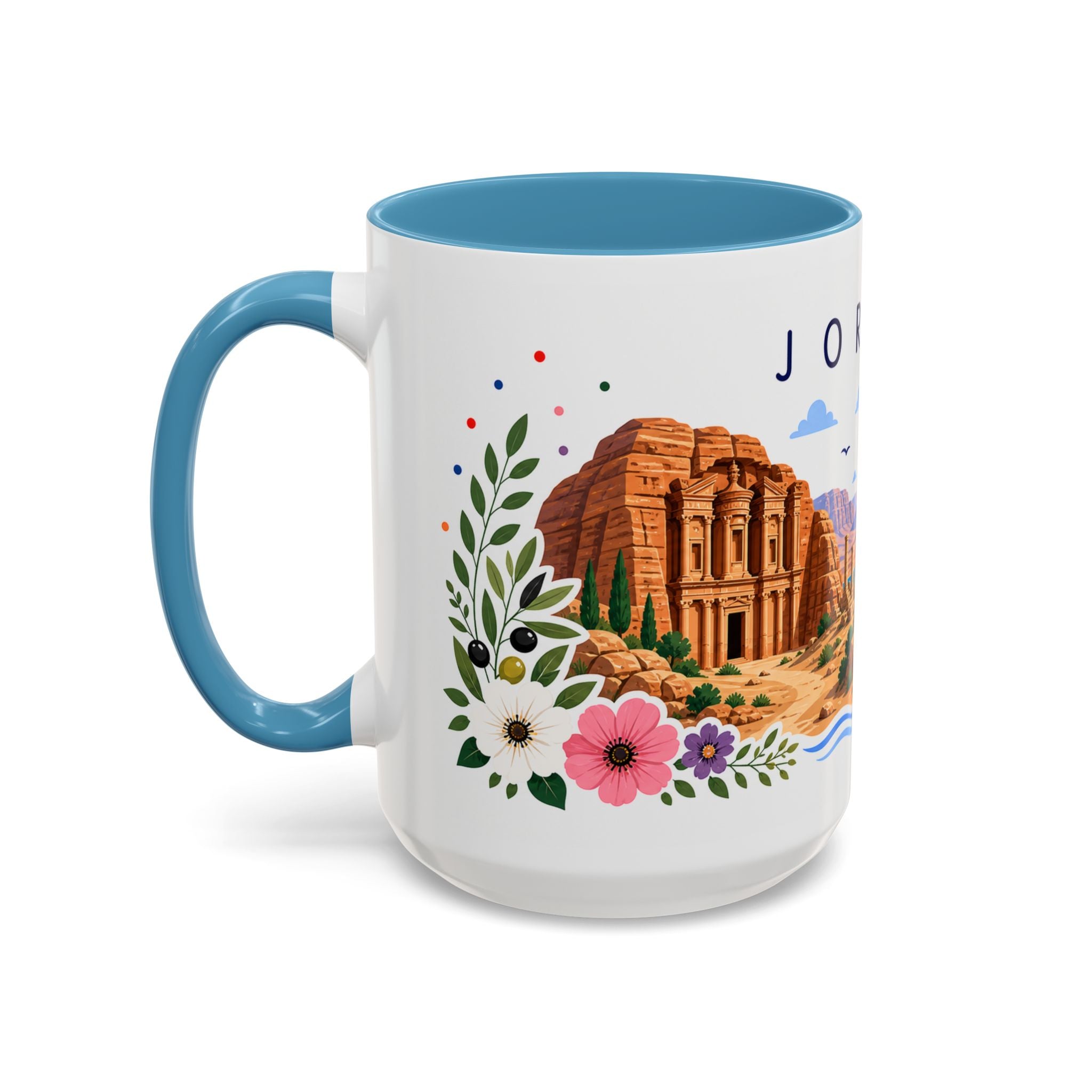 Jordan Coffee Mug | Travel Souvenir Accent Mug | Place Gift Ceramic Cup 11oz 15oz