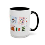 Florence Coffee Mug | Postage Stamp Collage Mug | Travel Souvenir Accent Cup 11oz 15oz