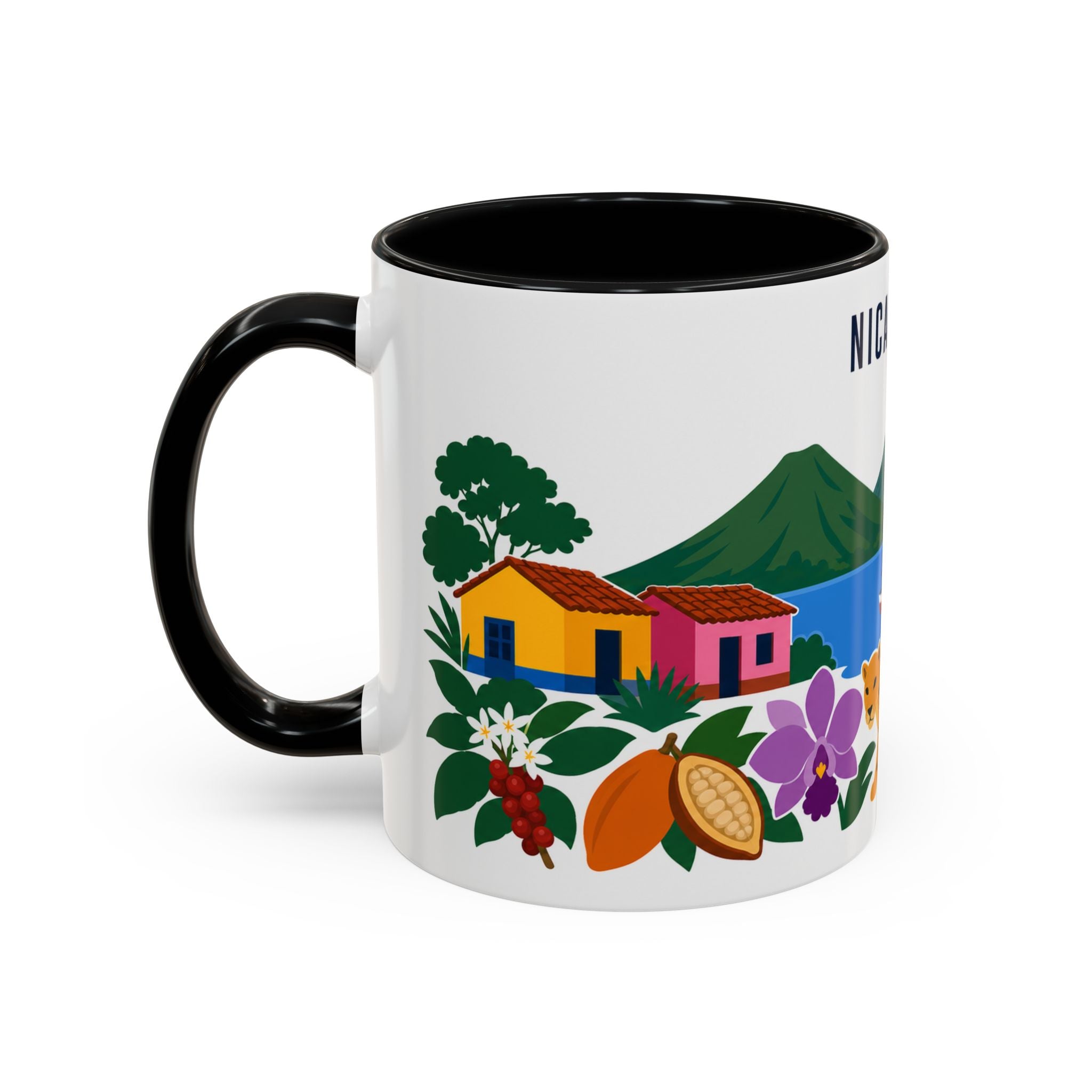 Nicaragua Coffee Mug | Travel Souvenir Accent Mug | Country Gift Ceramic Cup 11oz 15oz