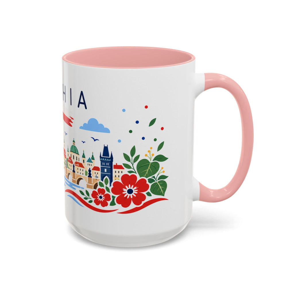 Czechia Coffee Mug | Travel Souvenir Accent Mug | Country Gift Ceramic Cup 11oz 15oz