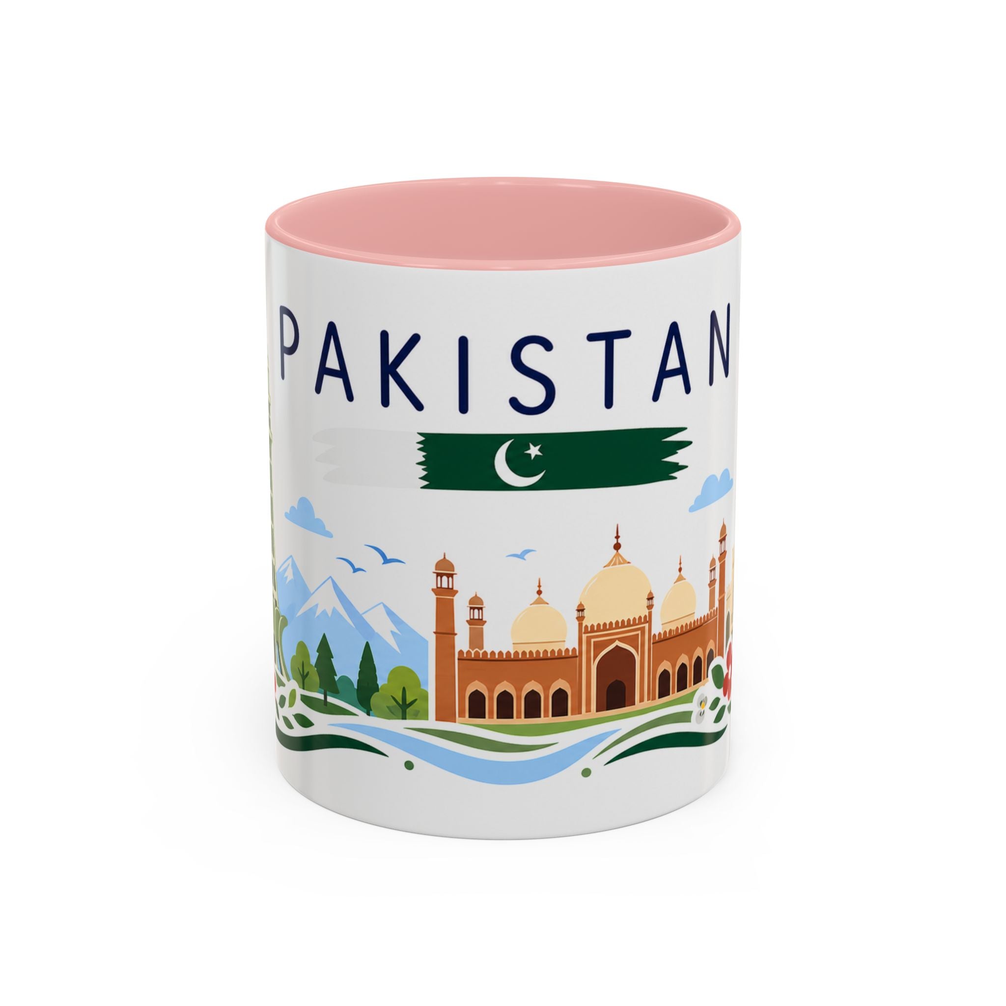 Pakistan Coffee Mug | Travel Souvenir Accent Mug | Country Gift Ceramic Cup 11oz 15oz