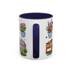 San Francisco Illustrated Travel Mug | City Souvenir Accent Coffee Mug | 11oz 15oz Ceramic Cup