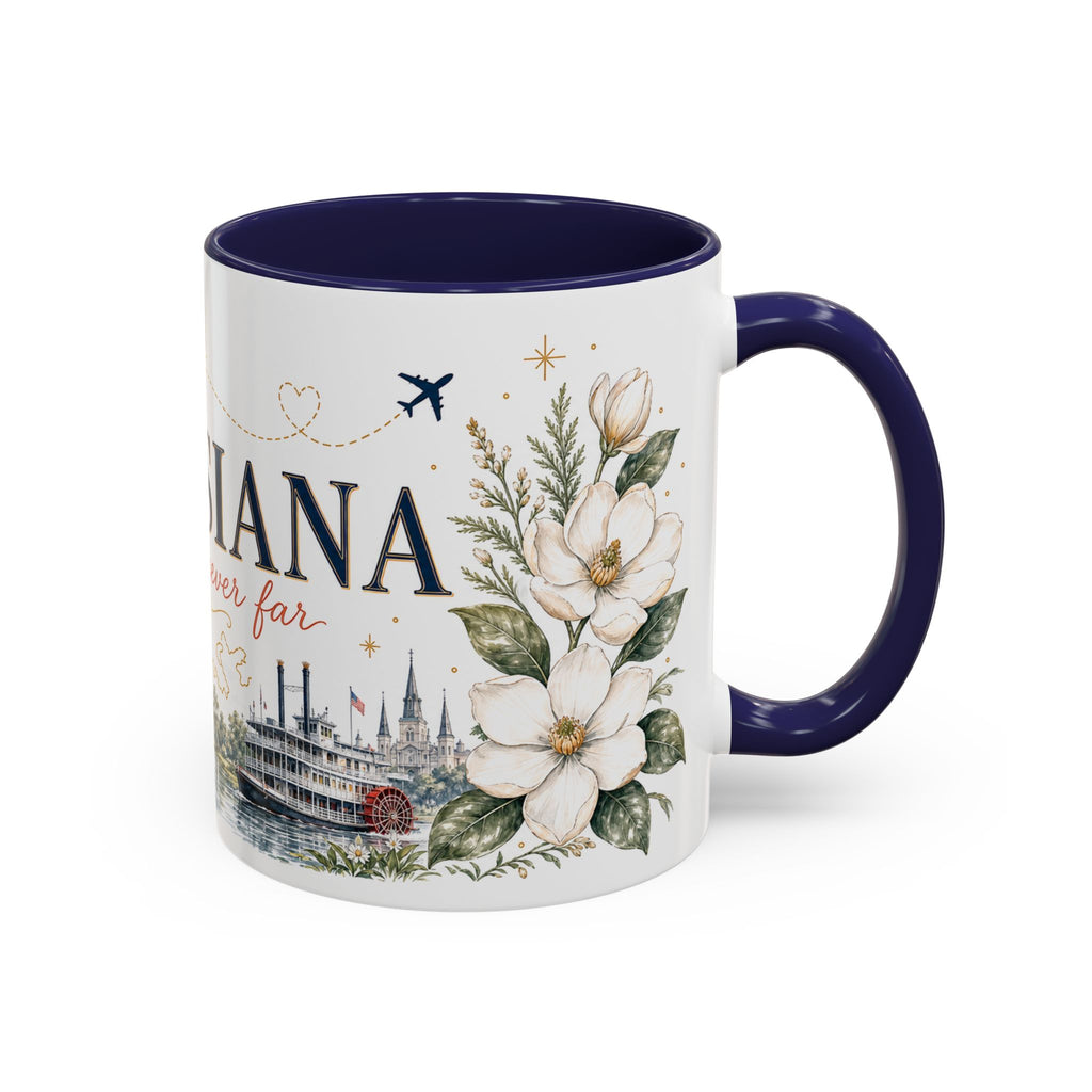 Louisiana Home State Mug | Moving Away Gift | Long Distance Friendship Coffee Cup | 11oz 15oz Accent Mug