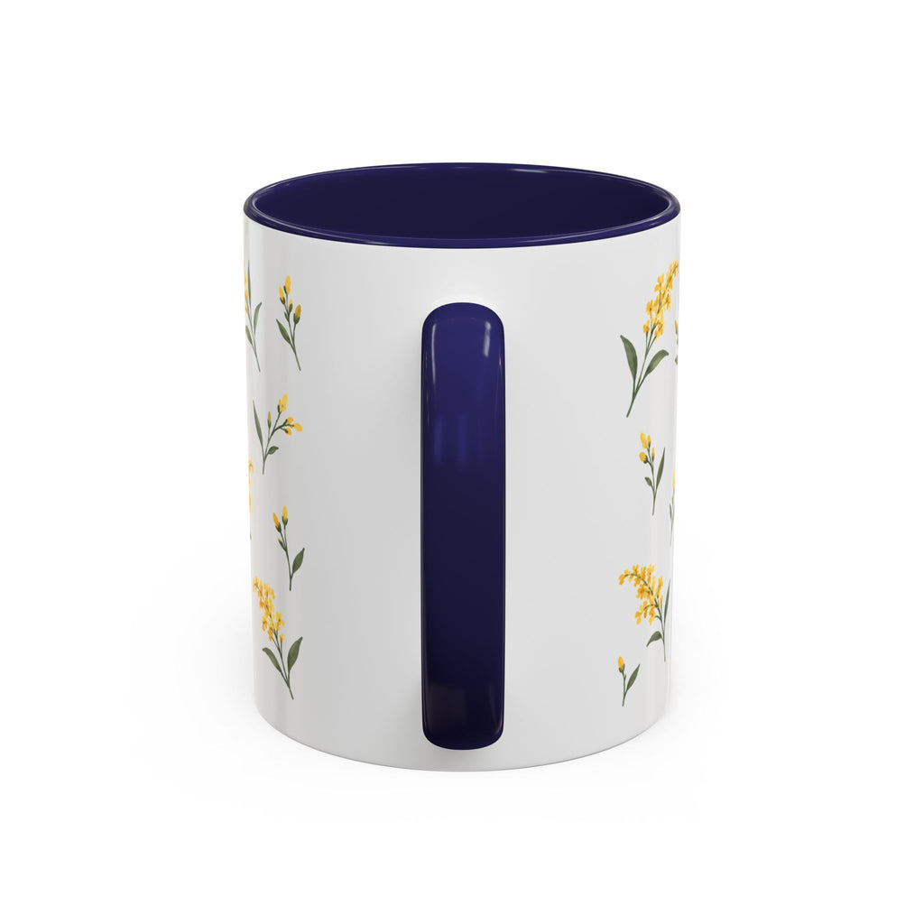 Kentucky Goldenrod Mug, State Flower Floral Coffee Cup, 11oz Botanical Gift