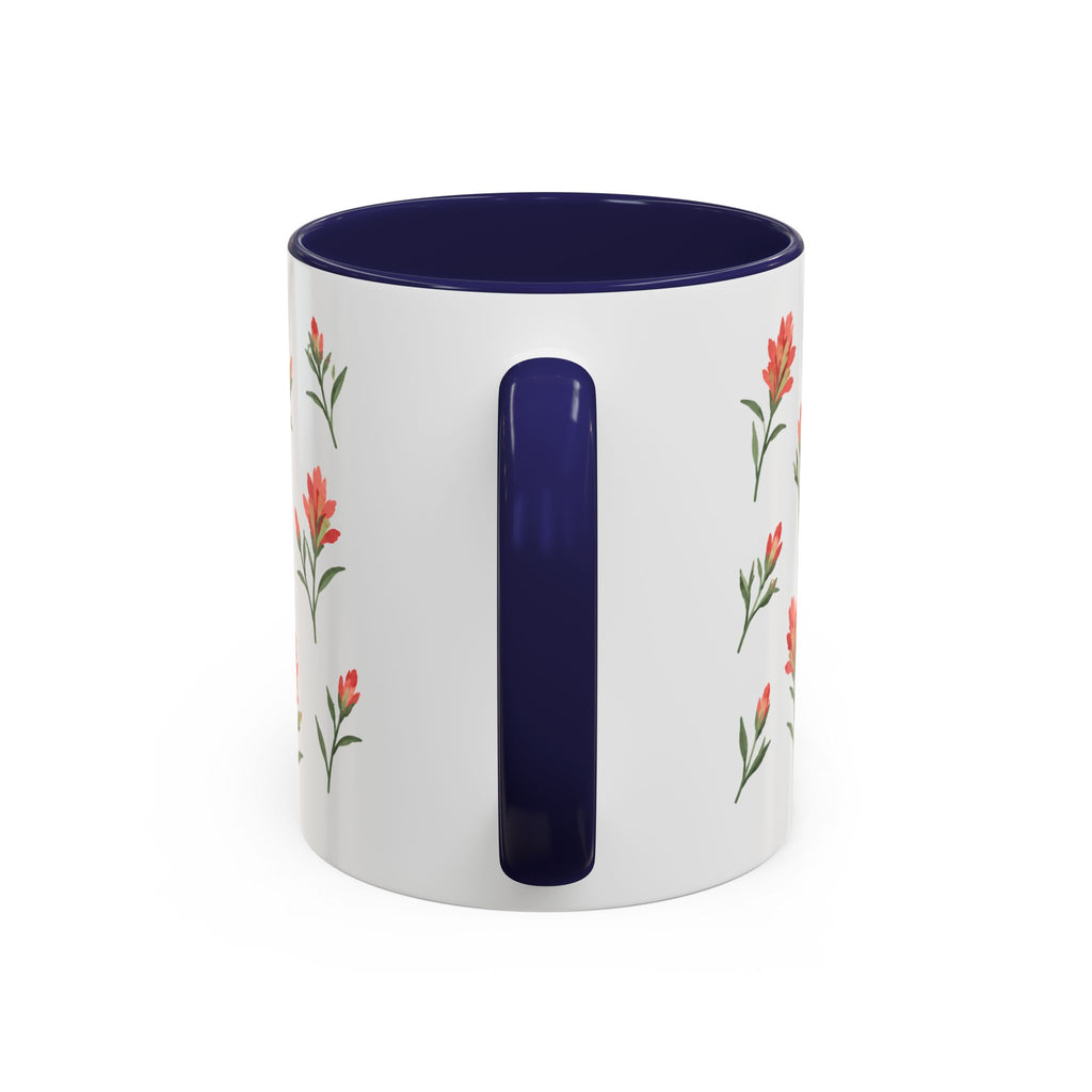 Wyoming Indian Paintbrush Mug, State Flower Floral Coffee Cup, 11oz Botanical Gift