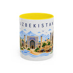 Uzbekistan Coffee Mug | Travel Souvenir Accent Mug | Place Gift Ceramic Cup 11oz 15oz