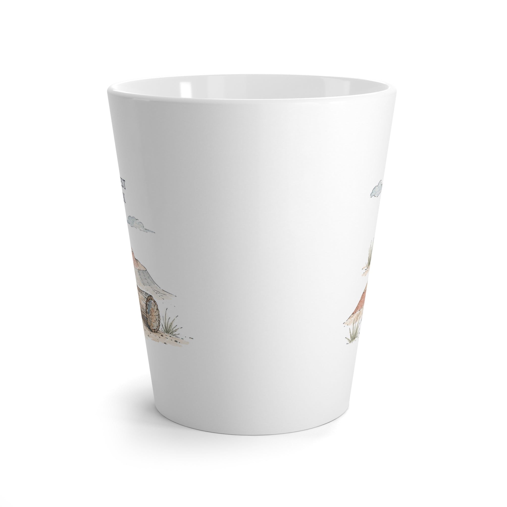 Petrified Forest National Park Latte Mug | Pastel Watercolor Nature Coffee Cup | 12 oz Travel Souvenir Gift