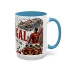 Portugal Soccer Coffee Mug | World Cup Fan Gift | Accent Color Ceramic 11oz 15oz Match Day Cup